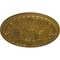 Ekena Millwork Tristan Ceiling Medallion (Fits Canopies up to 6 1/4"), Hand-Painted Gold, 32 3/8"OD x 3 1/2"P CM32TNGLS - alternate 3